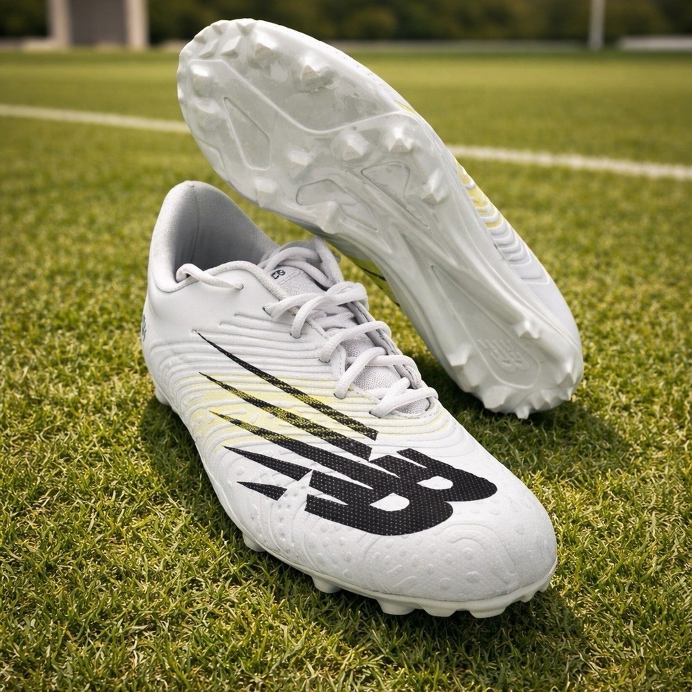 New Balance Mens 13 Rush V3 Low Lacrosse Shoes White Black‎ RUSHLW3 LAX